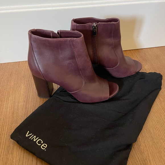 Vince peep toe ankle booties - Picture 3 of 5